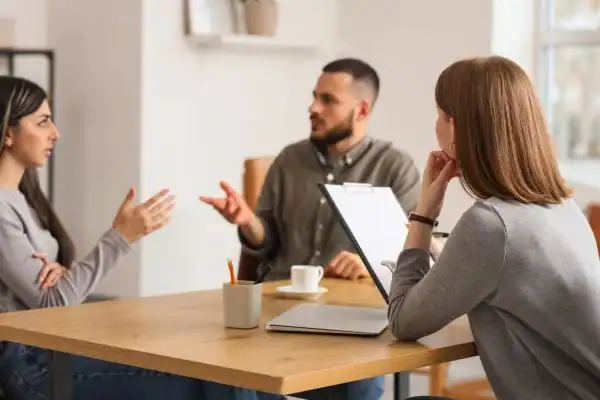 Image of couple access free mediation using family mediation voucher scheme Leyland